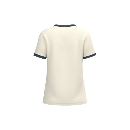Eco-friendly ladies\\\' ringer t-shirt with washed effect binding