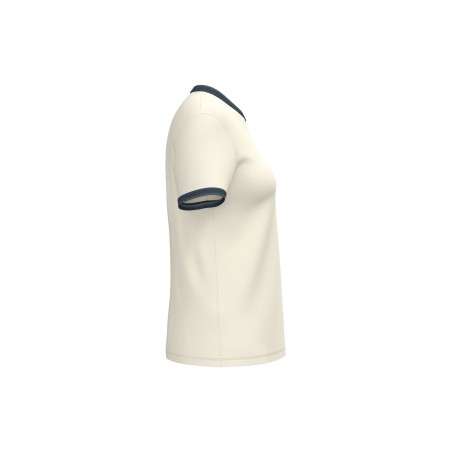 Eco-friendly ladies\\\' ringer t-shirt with washed effect binding