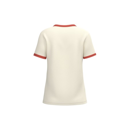 Camiseta ringer ecorresponsable con ribetes contrastados efecto lavado mujer