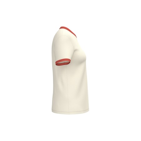 Eco-friendly ladies\\\' ringer t-shirt with washed effect binding