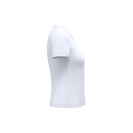 Camiseta ecorresponsable antibacteriana cuello de pico mujer