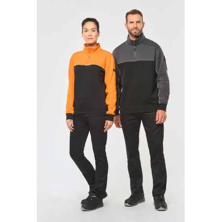 Sudadera 1/4 cremallera ecorresponsable– Unisex