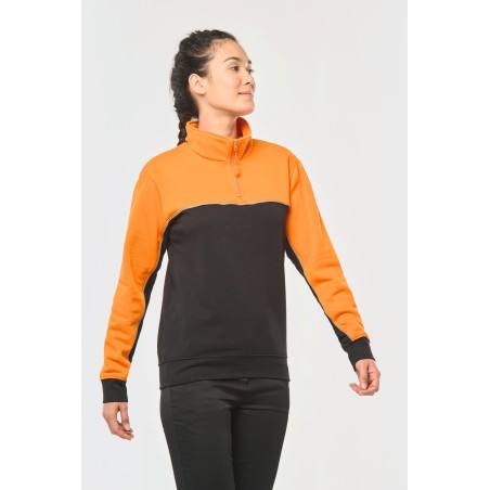 Sudadera 1/4 cremallera ecorresponsable– Unisex