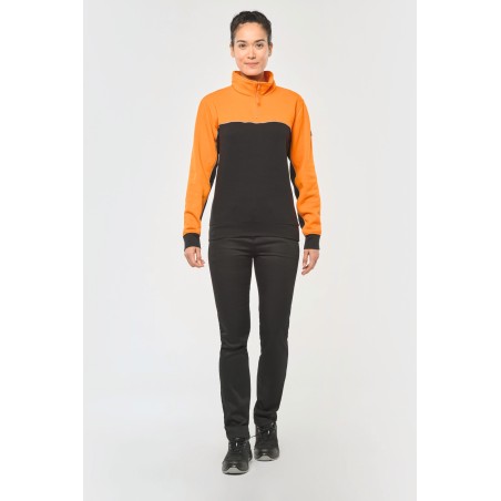 Sudadera 1/4 cremallera ecorresponsable– Unisex