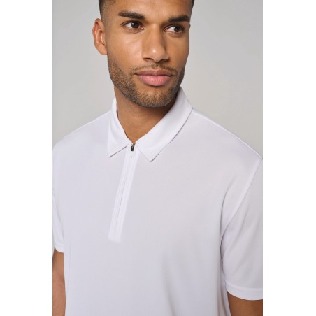 Unisex zipped neck eco-friendly sweatshirt