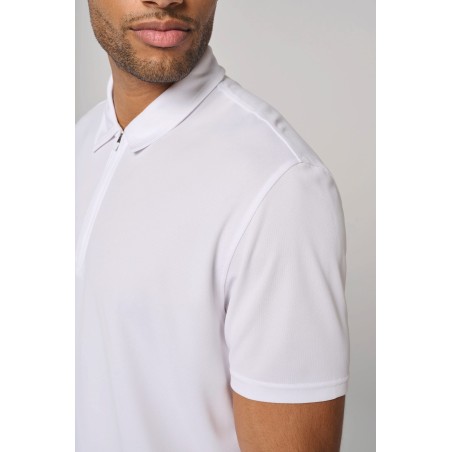 Unisex zipped neck eco-friendly sweatshirt