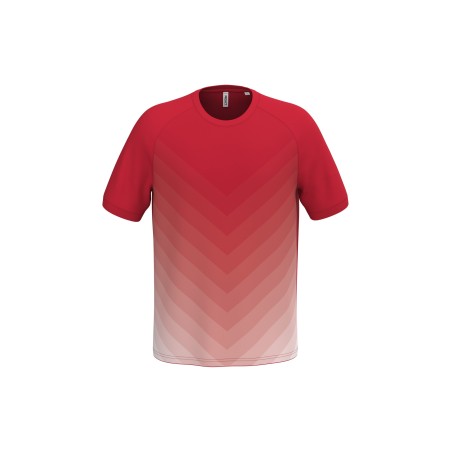 Camiseta multideporte de poliéster realzado unisex