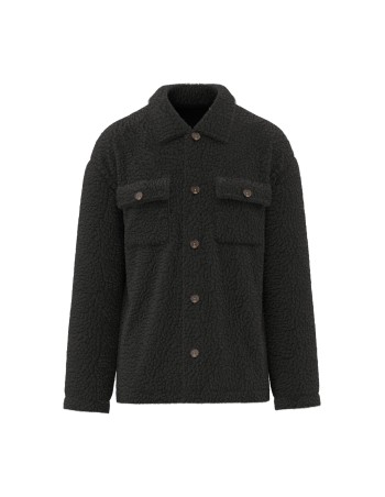 Unisex sherpa dropped shoulders overshirt 2