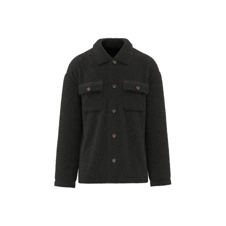 Unisex sherpa dropped shoulders overshirt