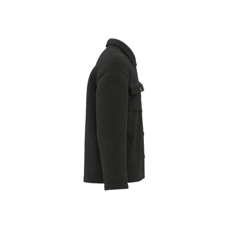 Unisex sherpa dropped shoulders overshirt