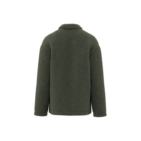 Unisex sherpa dropped shoulders overshirt