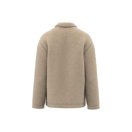 Unisex sherpa dropped shoulders overshirt