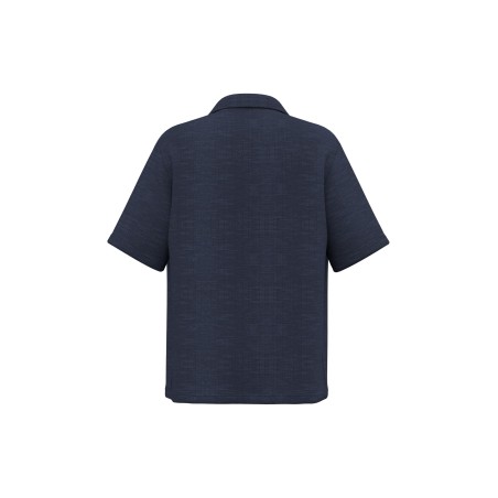 Men\\\'s textured short-sleeved shirt