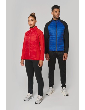 Chaqueta de deporte bimaterial unisex