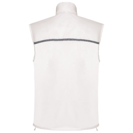 Running gilet with mesh back
