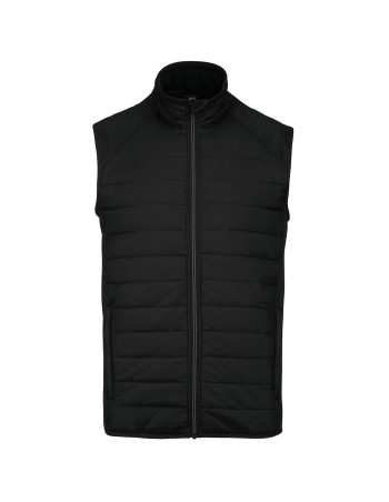 Dual-fabric sleeveless sports jacket 2