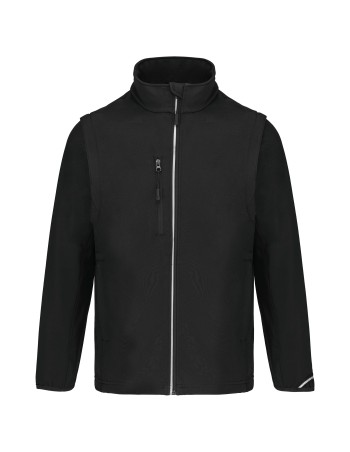 UNISEX detachable sleeves softshell jacket 2