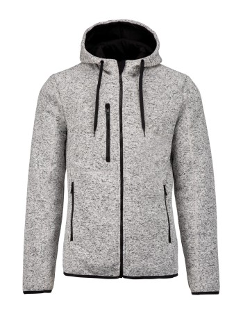 Men\\\'s heather hooded jacket 2