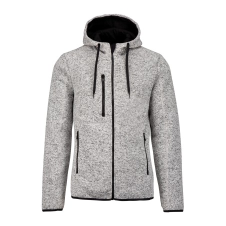 Men\\\'s heather hooded jacket