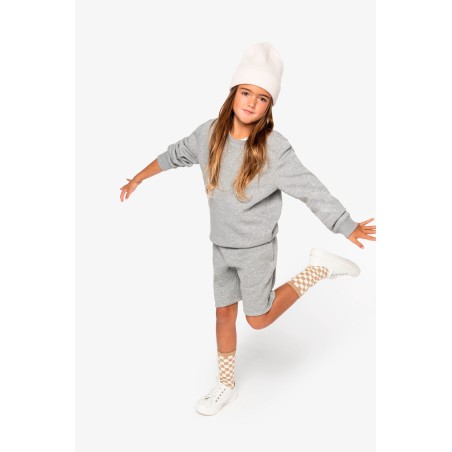 Sudadera ecorresponsable cuello redondo infantil