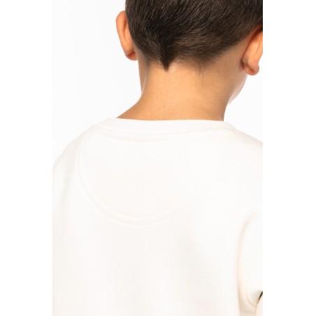 Sudadera ecorresponsable cuello redondo infantil