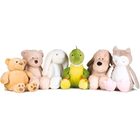 Perro de peluche con cremallera