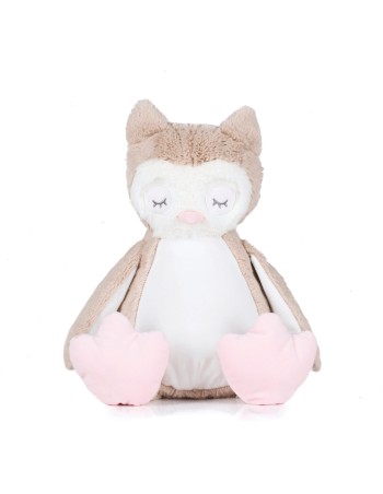 Lechuza de peluche con cremallera