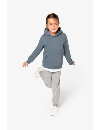 Sudadera  ecorresponsable con capucha infantil 2