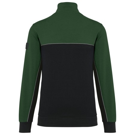 Unisex zipped neck eco-friendly sweatshirt