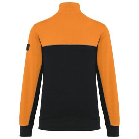 Unisex zipped neck eco-friendly sweatshirt