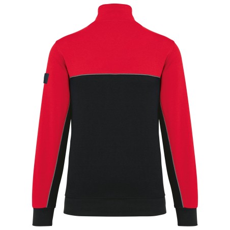 Unisex zipped neck eco-friendly sweatshirt