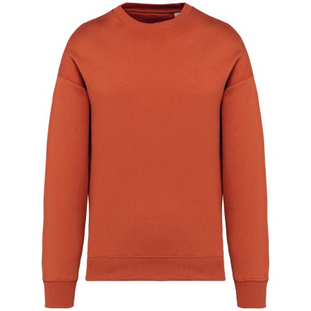 Sudadera ecorresponsable cuello redondo oversize unisex