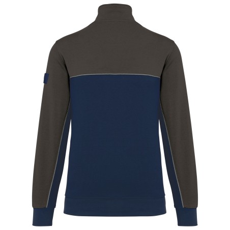 Unisex zipped neck eco-friendly sweatshirt