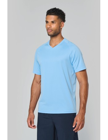 Camiseta de deporte cuello de pico hombre