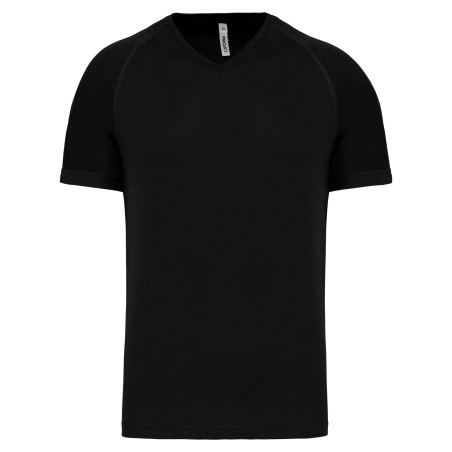 Men\\\'s V-neck short-sleeved sports T-shirt