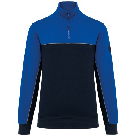 Unisex zipped neck eco-friendly sweatshirt