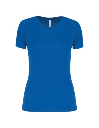 Camiseta de deporte cuello de pico mujer 2