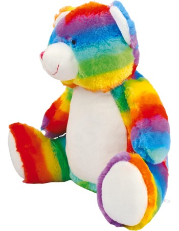 Oso de peluche multicolor con cremallera 2