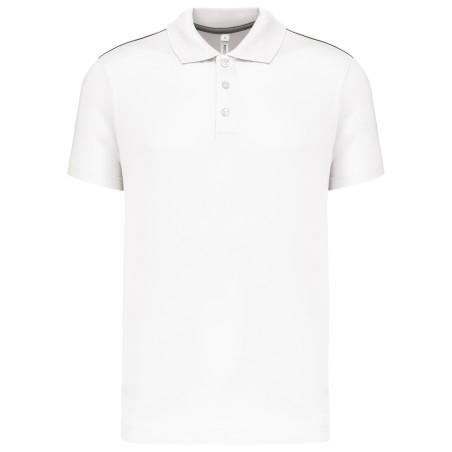 Polo interlock de manga corta hombre
