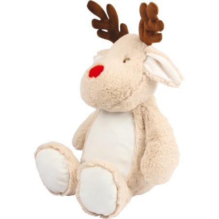 Reno de peluche con cremallera