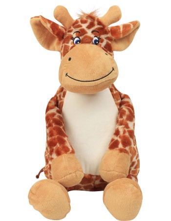 Jirafa de peluche con cremallera 2