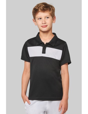 Kids\\\' short-sleeved polo shirt