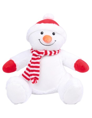Peluche Muñeco de nieve con cremallera