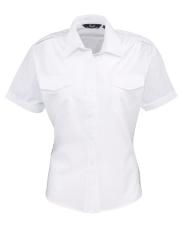 Ladies\\\' Short-Sleeved Pilot Shirt 2