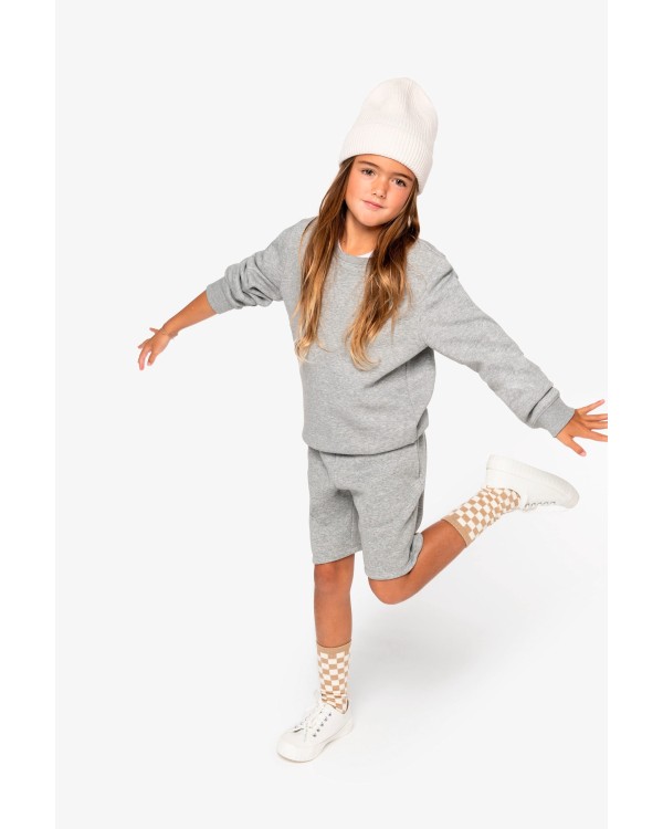 Sudadera ecorresponsable cuello redondo infantil 2