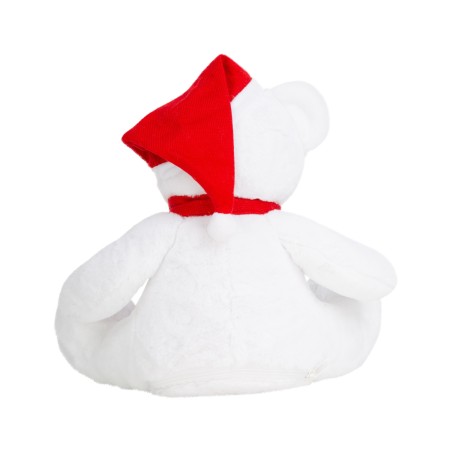 Oso de peluche navideño con cremallera