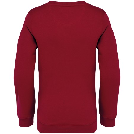 Sudadera ecorresponsable cuello redondo infantil