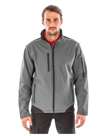 Ripstop Softshell Workwear Jacket with Cordura