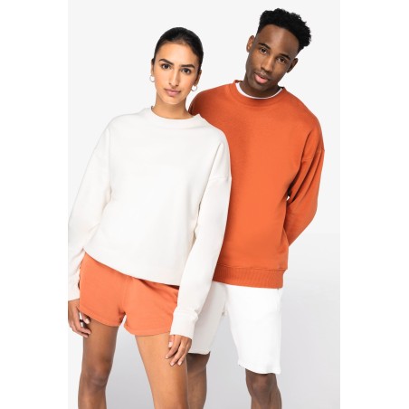 Sudadera ecorresponsable cuello redondo oversize unisex