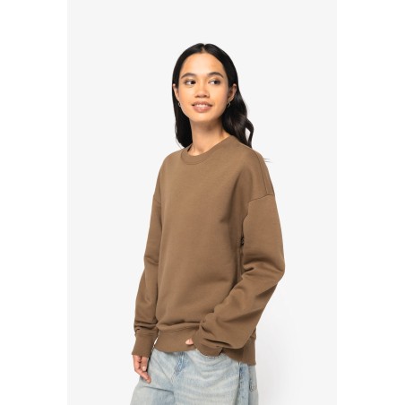 Sudadera ecorresponsable cuello redondo oversize unisex